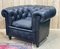 Italian Black Leather Chesterfield Armchairs from Poltrona Frau, 1950s, Set of 2 20