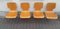 Chaises Empilables Vintage en Acier Tubulaire Chrome avec Assise et Dossier en Contreplaqué de Hêtre Jaune-Marron, 1970s, Set de 4 3