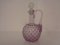 Italian Pink Bubble Glass Decanter with Stopper, 1960s 1