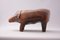 Vintage Leather Pig Stool by Valenti, 1970s, Image 5