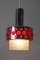 Lámpara colgante de cromo y vidrio de Richard Essig, años 70, Imagen 7