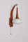Teak Wall Lamp with Opal Glass Shade, 1960s 3