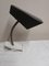Mid-Century Adjustable Table Lamp with White Variable Clamp Base, Adjustable Spiral Arm and Gray Reflector Shade, 1960s 4