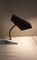 Lampe de Bureau Ajustable Mid-Century avec Base à Pince Variable Blanche, Bras en Spirale Ajustable et Abat-jour Réflecteur Gris, 1960s 3