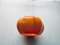 Lampada a sospensione in plastica arancione con effetto marmo di Ilka-Plast, anni '70, Immagine 3