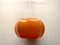 Lámpara colgante de plástico naranja con efecto de mármol de Ilka-Plast, años 70, Imagen 1
