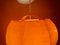 Lampada a sospensione in plastica arancione con effetto marmo di Ilka-Plast, anni '70, Immagine 23