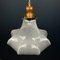 Murano Glass Flower Pendant Lamp, Italy, 1970s, Image 1