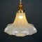 Murano Glass Flower Pendant Lamp, Italy, 1970s 5