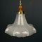 Murano Glass Flower Pendant Lamp, Italy, 1970s, Image 8