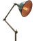 Vintage Dutch Industrial Cast Iron and Petrol Enamel Floor Lamp 2