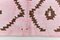 Tappeto grande rosa polvere e canapa marrone, Immagine 12