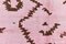 Tappeto grande rosa polvere e canapa marrone, Immagine 10