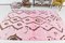 Tappeto grande rosa polvere e canapa marrone, Immagine 4