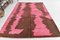 Teppich aus Hanf in Pink & Braun 3