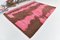 Tappeto rosa e marrone in canapa, Immagine 4