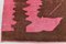 Alfombra de cáñamo rosa y marrón, Imagen 11
