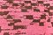 Large Brown & Hot Pink Handmade Hemp Rug, Image 10