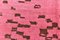 Large Brown & Hot Pink Handmade Hemp Rug, Image 7