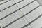 White & Black Square Striped Hemp Area Rug, Image 3