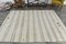 Modern Ivory & Cream Striped Hemp Area Rug, Image 5