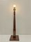 Large French Art Deco Skyscraper Table Lamp with Marquetry, 1920s 4