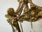Lámpara colgante con farol estilo Imperio de bronce, Francia, años 40, Imagen 8