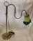 Vintage Tischlampe aus Messing & Muranoglas, 1920er 5