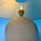 Klassische lachsrosa Keramik Tischlampe mit großem konischem Schirm, 1980er 5