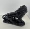 Artista italiano, león Art Déco, años 30, arcilla cocida negra pulida, Imagen 8