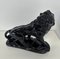 Italian Artist, Art Deco Lion, 1930s, Black Polished Fired Clay, Image 8