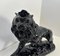 Artista italiano, león Art Déco, años 30, arcilla cocida negra pulida, Imagen 7
