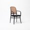 Bentwood Armchair in Cane and Leatherette from Ligna, Former Czechoslovakia, 1960s 1