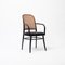 Bentwood Armchair in Cane and Leatherette from Ligna, Former Czechoslovakia, 1960s, Image 1