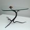 Vintage Wrought Iron and Glass Coffee Table 4