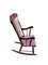 Mid-Century Windsor Style Rocking Chair in Red Mahogany, Image 7