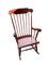 Mid-Century Windsor Style Rocking Chair in Red Mahogany, Image 5
