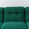 Modular 3-Seater Sofa in Green Fabric, 1970s, Set of 3 6