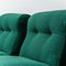 Modular 3-Seater Sofa in Green Fabric, 1970s, Set of 3 4