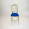 Italienischer Chiavari Stuhl aus Messing, 1950er 4