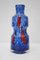 Blue Glass Art Vase attributed to Frantisek Koudelka for Prachen Glass Works, Former Czechoslovakia, 1960s 1