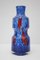 Blaue Glasvase, Frantisek Koudelka zugeschrieben, für Prachen Glass Works, Ehemalige Tschechoslowakei, 1960er 7