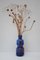 Vase en Verre Bleu attribué à Frantisek Koudelka pour Prachen Glass Works, Ex-Tchécoslovaquie, 1960s 4