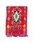 Red Moroccan Boucherouite Berber Fluorescent Cotton Rug, 1980s, Image 1