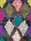 Moroccan Multicolor Boucherouite Berber Fluorescent Cotton Rug, 1980s 7