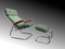 Mid-Century Armlehnstuhl im Bauhaus Stil mit Fußhocker, 2er Set 15