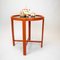 Table d'Appoint Bauhaus Orange avec Peinture Originale, 1930s 2