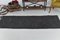 Black Fringed Hand Knotted Hemp Runner Rug 4