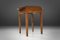 French Round Side Table in Oak with Blue Top, 1850s, Image 14