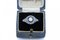 Anello Art Deco in platino con diamanti e zaffiri, anni '50, Immagine 2